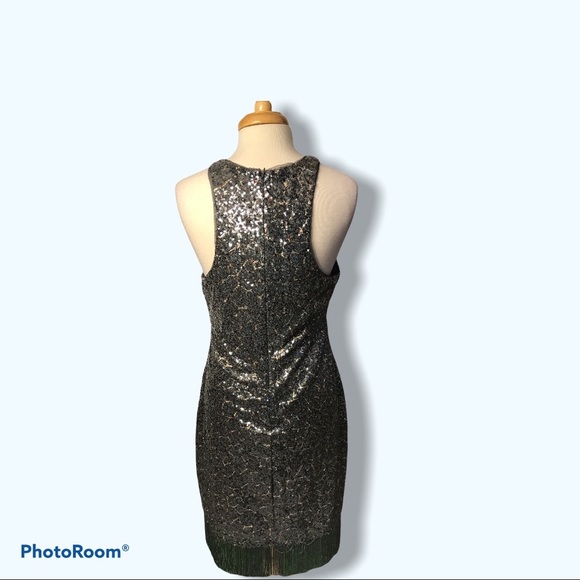 🆕 Betsy & Adams Silver Sequin Dress size 14 - Picture 2 of 5